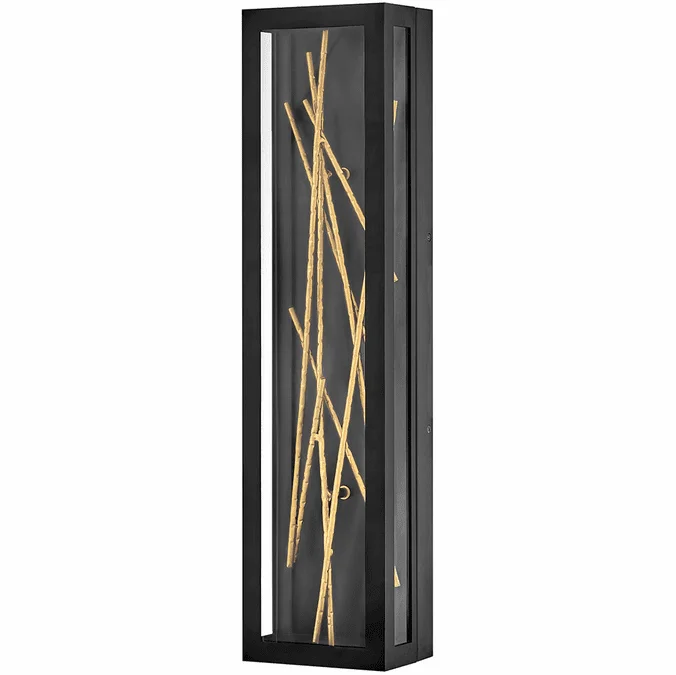 Hinkley 28955BK Styx Modern Black LED Exterior Lighting Sconce