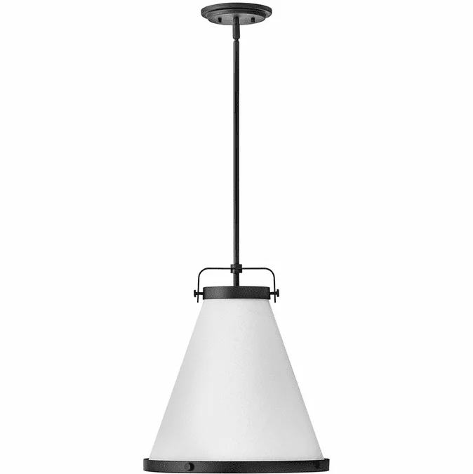 Hinkley 4993BK Lexi Modern Black 16″ Pendant Hanging Light