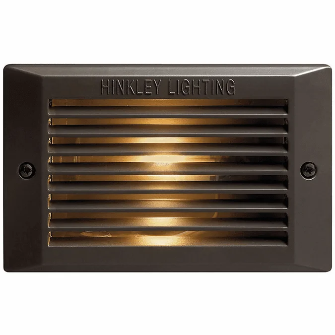 Hinkley 58015BZ-LL Line Voltage Deck LED Contemporary Dark Bronze / Light Bronze LED Interior / Exterior Light Sconce