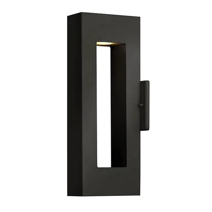 Hinkley Atlantis Outdoor Small Wall Mount – Satin Black – 1640SK