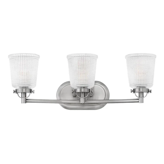 Hinkley Bennett 3-LT Bath Light – Polished Antique Nickel – 5353PL