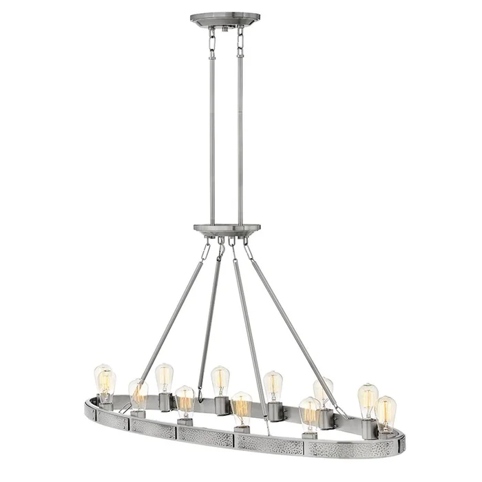 Hinkley Everett Linear Chandelier – Brushed Nickel – 4396BN
