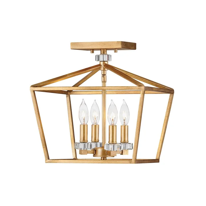 Hinkley Stinson Chandelier – Distressed Brass – 3533DA