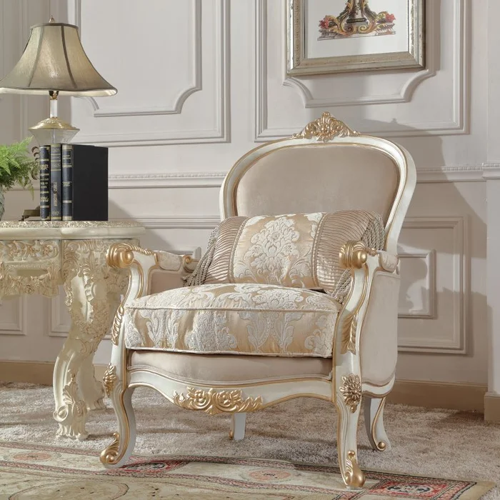 Homey Design HD-2669 Chair in Plantation Cove White HD-C2669