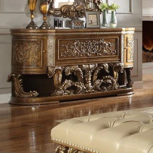 Homey Design HD-8018 Four Drawer Dresser in Brown HD-DR8018