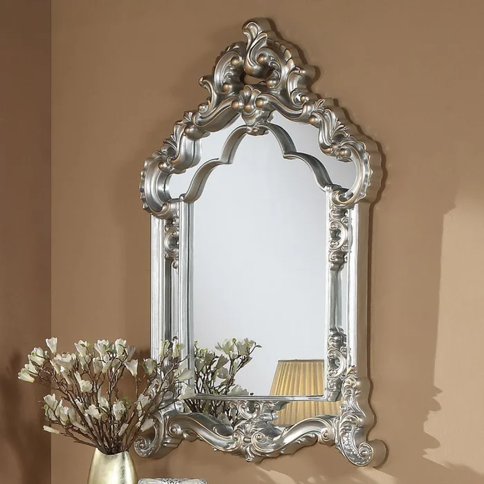 Homey Design HD-8908S Mirror in Silver HD-M8908S