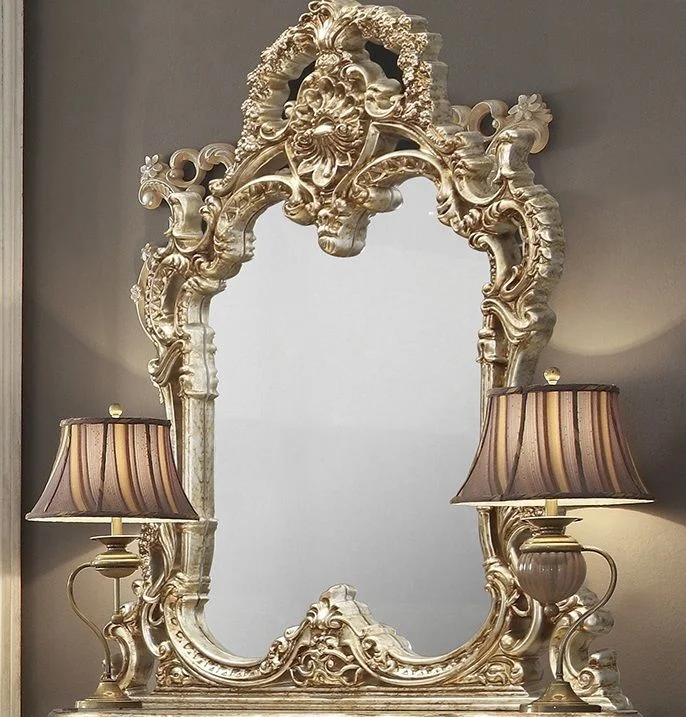 Homey Design HD-998 G Mirror in Metallic Gold & Silver Blend HD-M998G