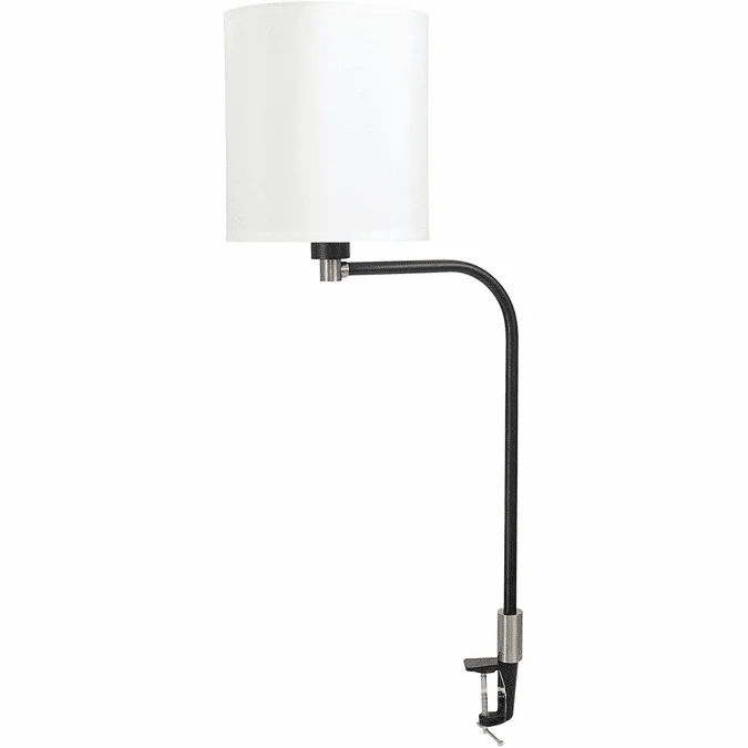 House of Troy AR402-BLK/SN Aria Black and Satin Nickel LED Task Lamp