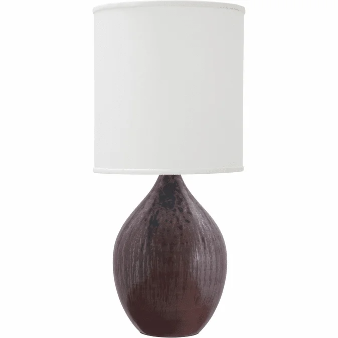 House of Troy GS201-DR Scatchard Decorated Red Table Lighting