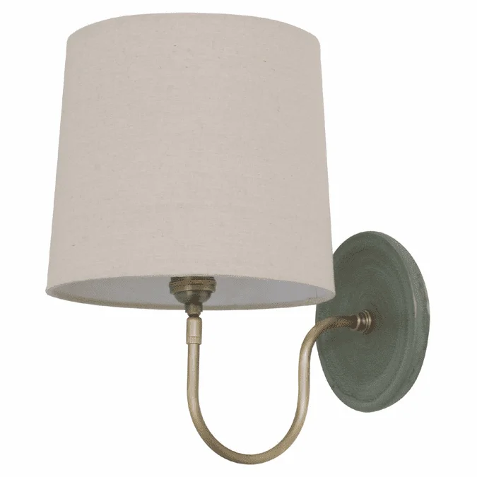 House of Troy GS725-GM Scatchard Green Matte Finish 13.5″ Tall Wall Lighting