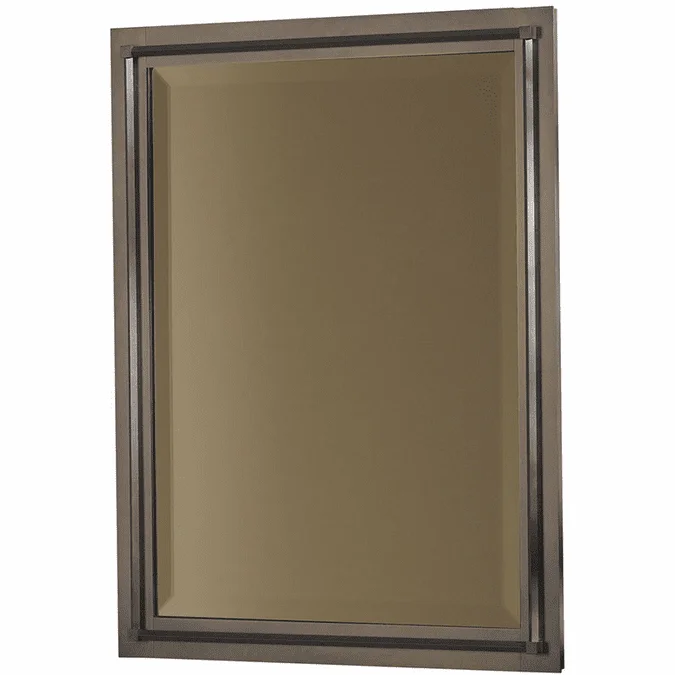 Hubbardton Forge 714901 Rook Beveled Mirror 26 Inch Tall Wall Mounted Mirror