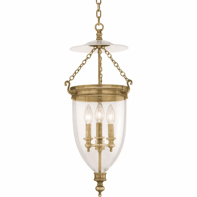 Hudson Valley 142-AGB Hanover Aged Brass Foyer Lighting