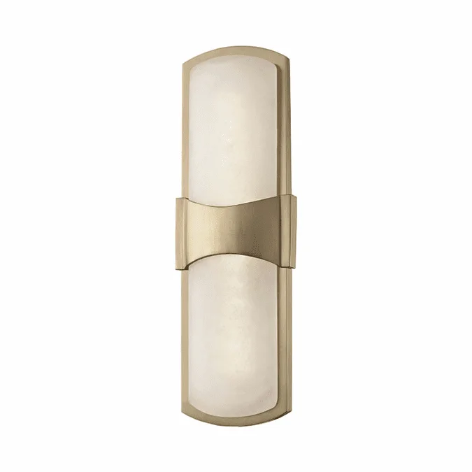 Hudson Valley 3415-AGB Valencia Contemporary Aged Brass LED Wall Light Sconce