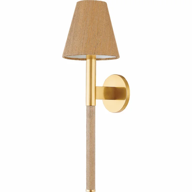 Hudson Valley 3420-AGB Lindenwood Modern Aged Brass Lighting Sconce