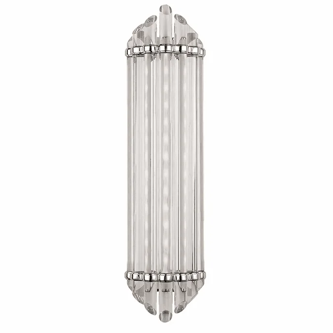 Hudson Valley 414-PN Albion Modern Polished Nickel Finish 6.5″ Wide LED Wall Sconce Lighting