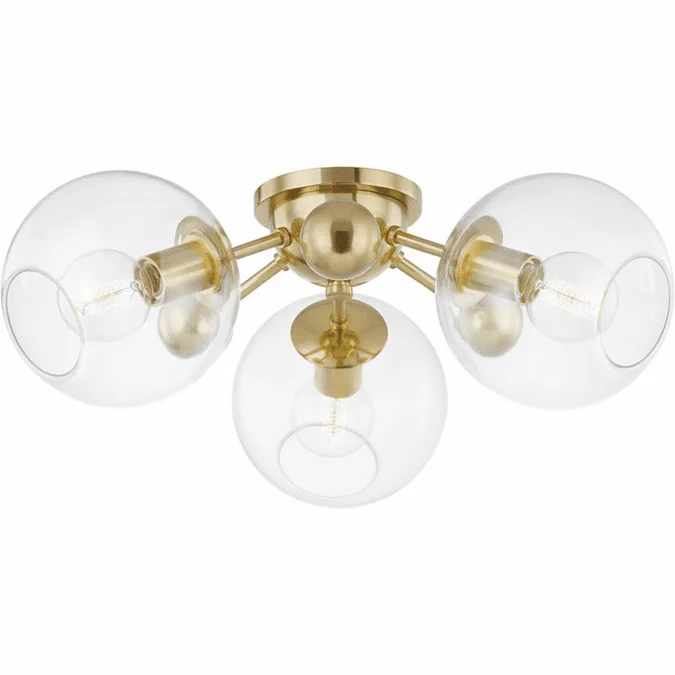 Hudson Valley 8025-AGB Abbott Modern Aged Brass Overhead Light Fixture