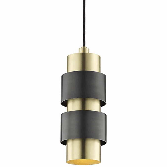 Hudson Valley 9422-AOB Cyrus Modern Aged Old Bronze Mini Pendant Lamp