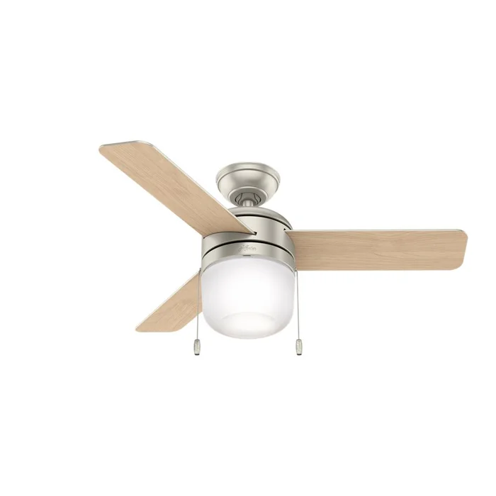 Hunter Acumen 42″ Ceiling Fan w/LED Light – Matte Nickel – 59411