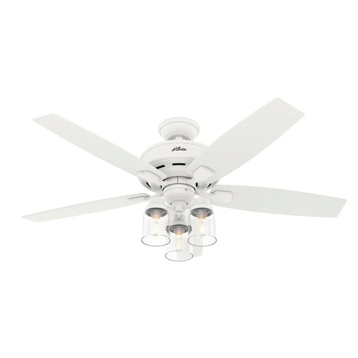 Hunter Bennett 52″ Ceiling Fan w/LED Light – Matte White – 50281