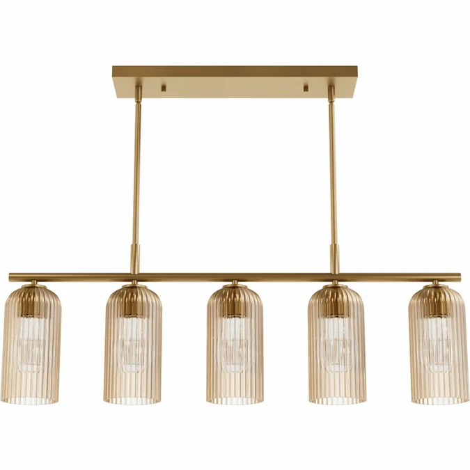 Hunter Lighting 13233 Beverly Glen Modern Luxe Gold Kitchen Island Light