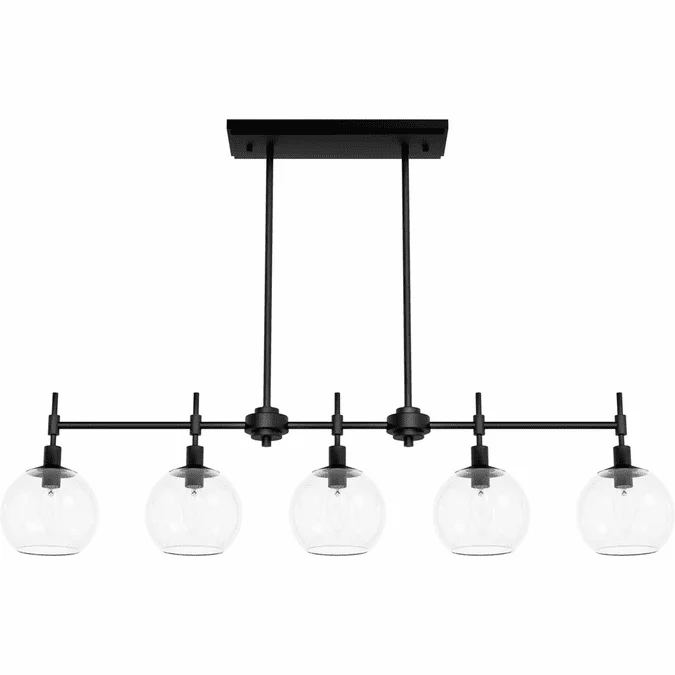 Hunter Lighting 19511 Xidane Modern Matte Black Island Light Fixture