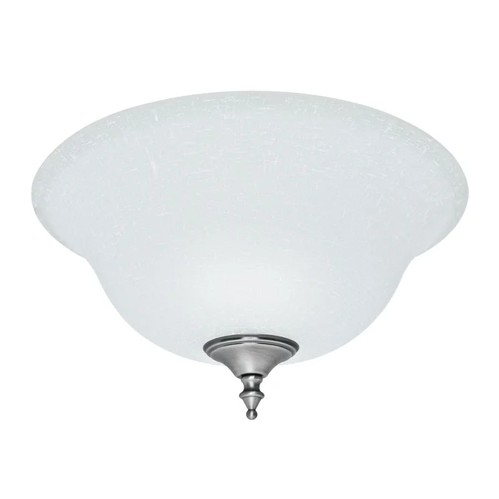 Hunter White Linen Glass Bowl – Antique Pewter – 99162