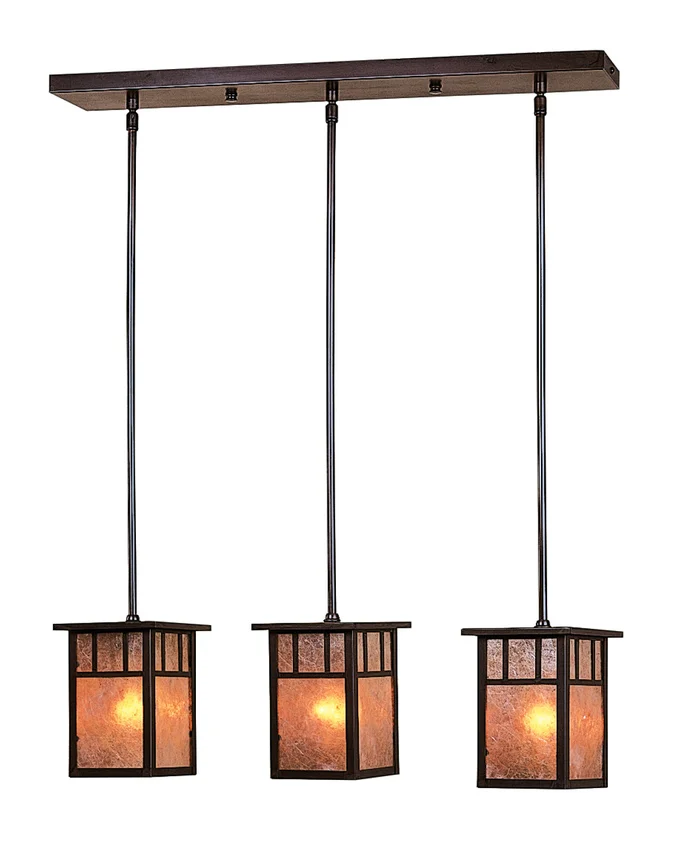 Huntington Three Light Pendant in Slate (37|HICH-4L/3EWO-S)