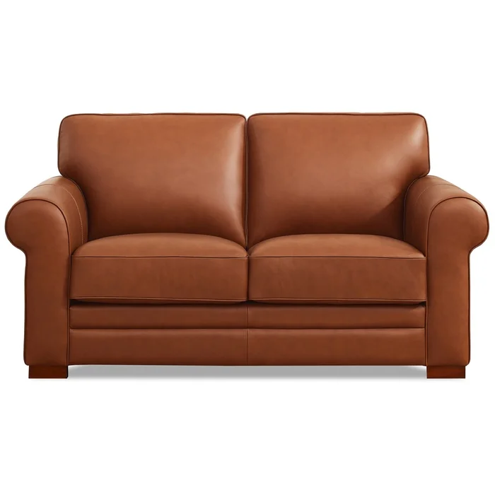 Hydeline Brookfield Leather Loveseat – Brown|Causeuse Brookfield de Hydeline en cuir – brune