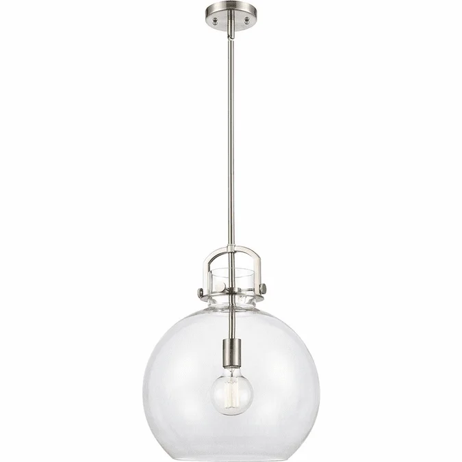 Innovations 410-1S-SN-14CL Newton Sphere Brushed Satin Nickel LED Drop Lighting