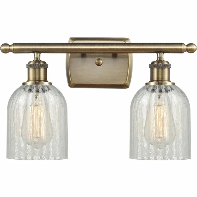 Innovations 516-2W-AB-G2511 Ballston Caledonia Antique Brass LED 2-Light Bathroom Vanity Lighting