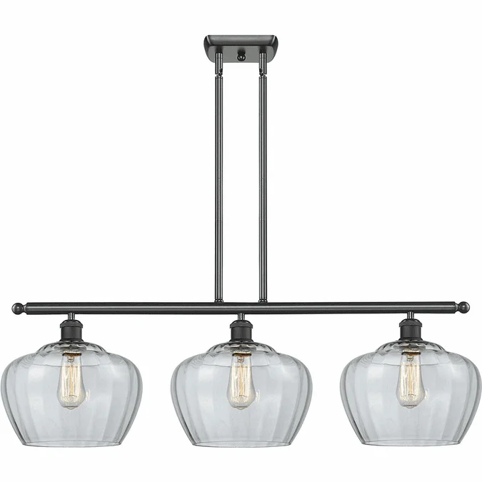 Innovations 516-3I-BK-G92-L Ballston Fenton Matte Black LED Island Lighting