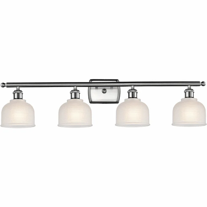 Innovations 516-4W-SN-G411 Ballston Dayton Brushed Brass LED 4-Light Bathroom Vanity Lighting
