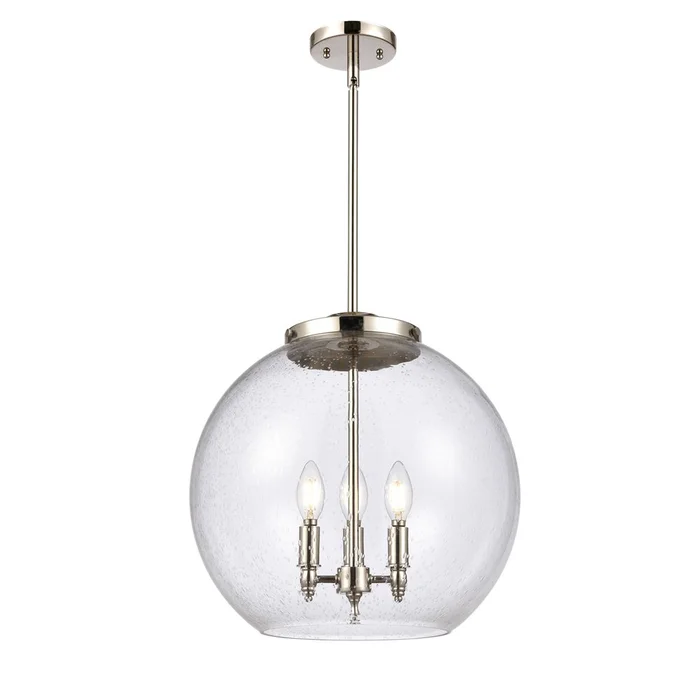 Innovations Athens 3-LT 13.75″ Pendant – Polished Nickel – 221-3S-PN-G124-16