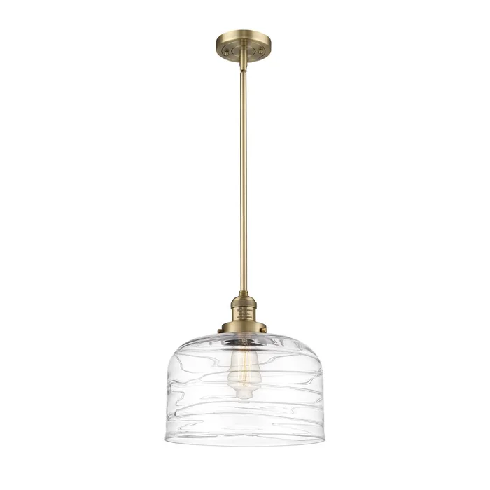 Innovations Bell LED Mini Pendant – Brushed Brass – 201S-BB-G713-L-LED