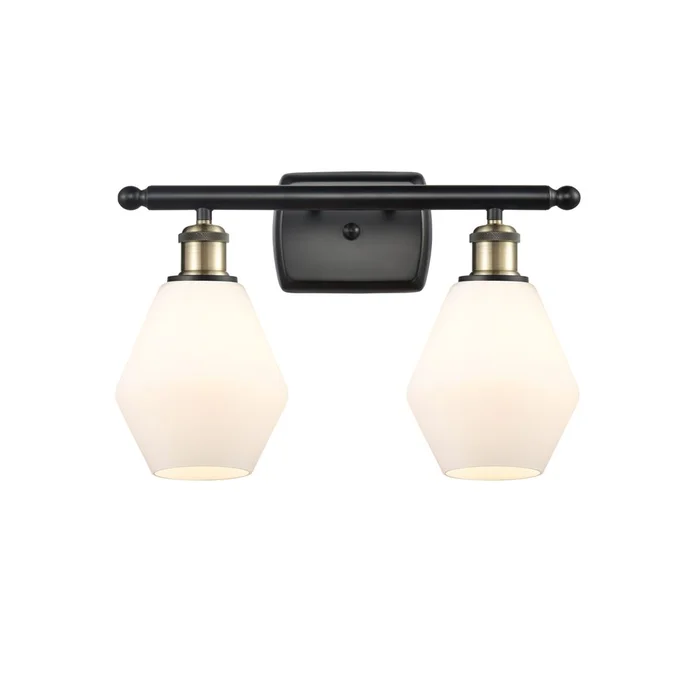 Innovations Cindyrella LED Bath Vanity Light – Black Brass – 516-2W-BAB-G651-6-LED
