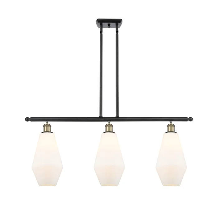 Innovations Cindyrella LED Island Light – Black Brass – 516-3I-BAB-G651-7-LED