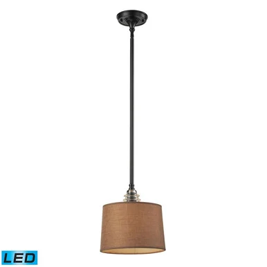 Insulator Glass LED Mini Pendant in Oil Rubbed Bronze (45|66819-1-LED)