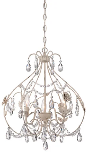 Isabella’S Crown Three Light Mini Chandelier in Provencal Blanc (7|3154-648)