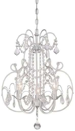 Isabella`S Crown Three Light Mini Chandelier in Vintage Silver (7|3153-599)