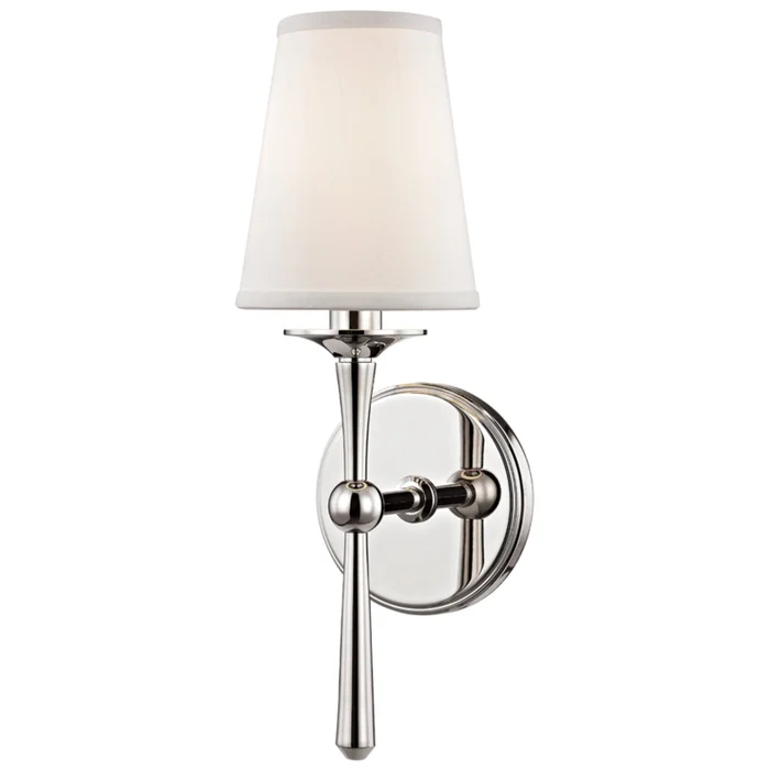 Islip 1-Light Wall Sconce in Polished Nickel 4.75L x 4.75W x 14.75H