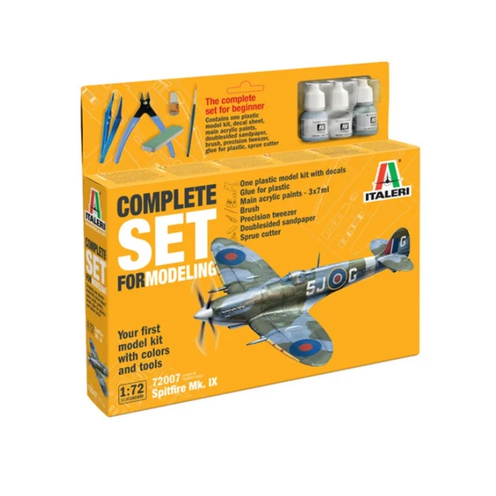 ITALERI Supermarine Spitfire Mk. IX Starter Set 1:72 – 72007