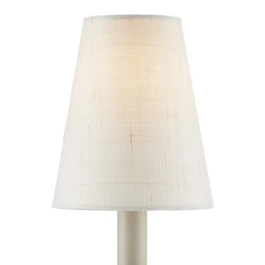 Ivory Fine Grasscloth Tapered Chandelier Shade Chandelier Shade in Light Natural (142|0900-0025)