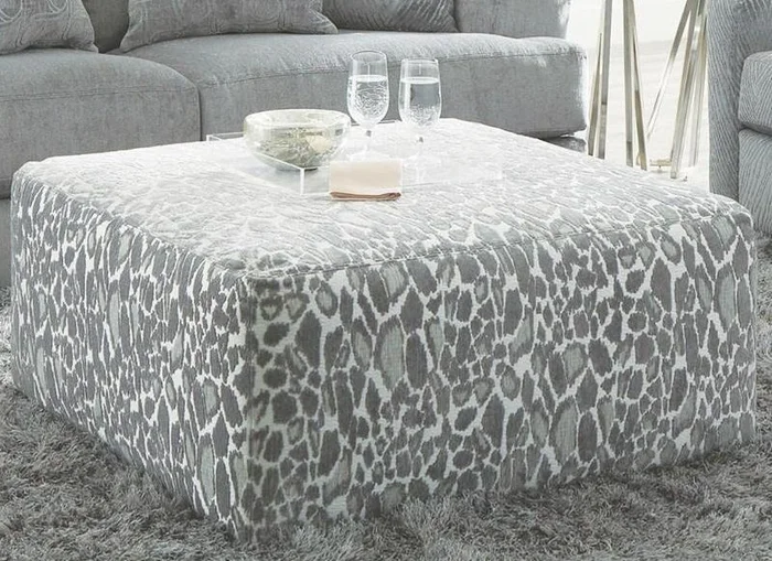 Jackson Lamar Cocktail Ottoman in Shark 4098-12/2266/28