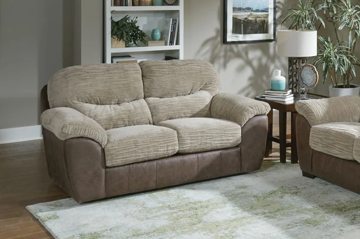 Jackson McMahon Gliding Loveseat in Bark/Jute 5455-57