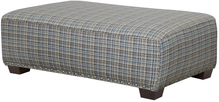 Jackson Newberg Cocktail Ottoman in Platinum 442128