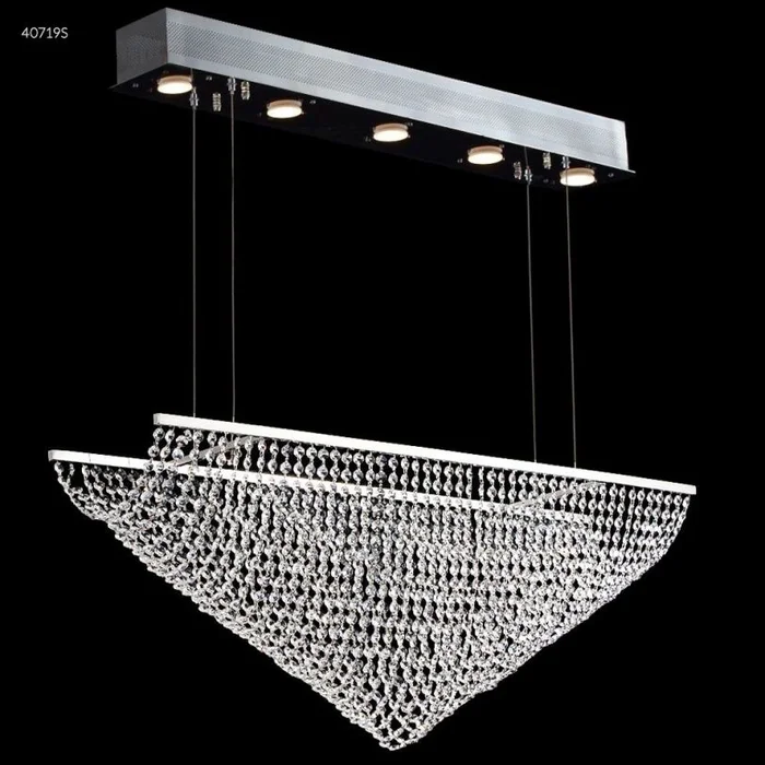 James R. Moder Contemporary Collection Crystal Chandelier in Silver 40719S22