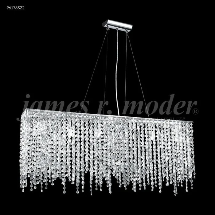 James R. Moder Continental Fashion Collection Crystal Chandelier in Silver 96178S22