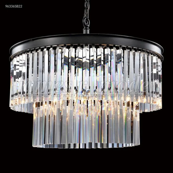 James R. Moder Europa Collection Crystal Chandelier in Silver 96336S22
