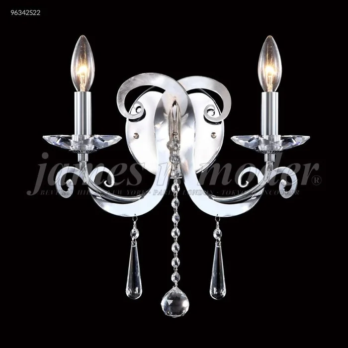 James R. Moder Europa Collection Crystal Chandelier in Silver 96342S22