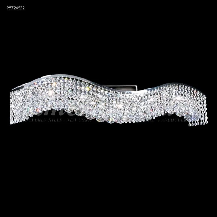 James R. Moder Fashionable Broadway Collection Wall Sconce / Vanity in Silver 95724S22